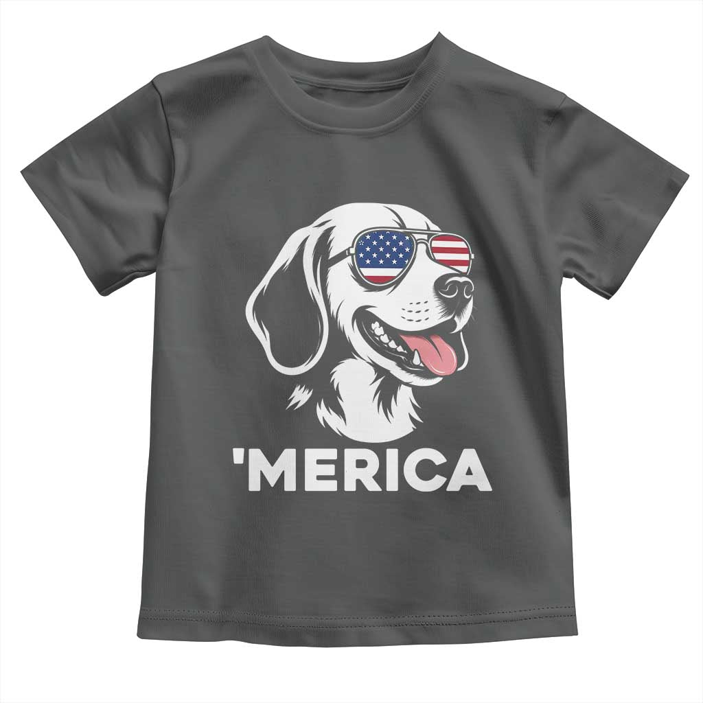Funny Merica Beagle Lover 4th Of July Toddler T Shirt Patriotic Dog Gift
