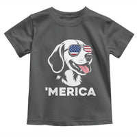 Funny Merica Beagle Lover 4th Of July Toddler T Shirt Patriotic Dog Gift