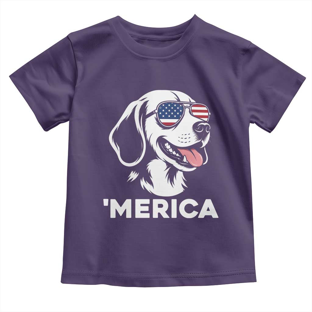 Funny Merica Beagle Lover 4th Of July Toddler T Shirt Patriotic Dog Gift