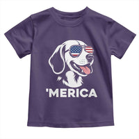 Funny Merica Beagle Lover 4th Of July Toddler T Shirt Patriotic Dog Gift