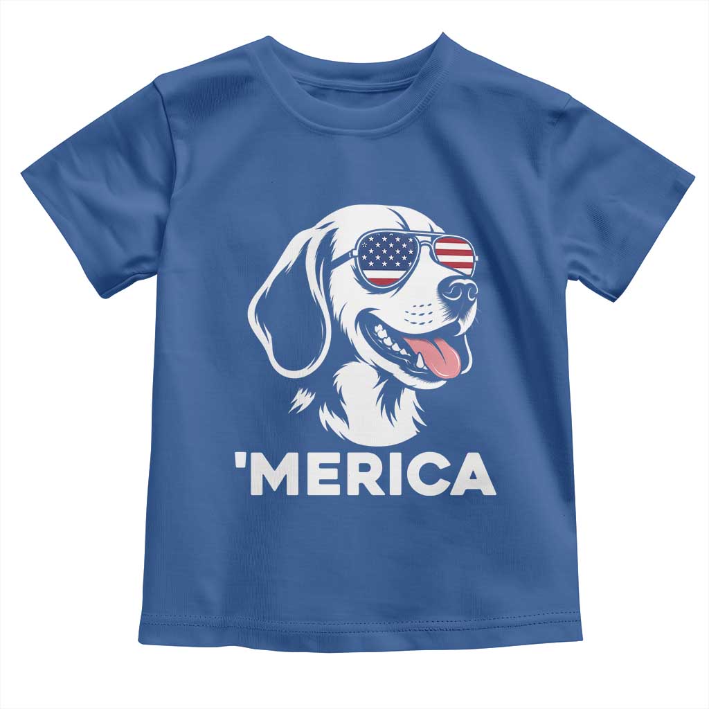 Funny Merica Beagle Lover 4th Of July Toddler T Shirt Patriotic Dog Gift