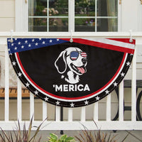 Funny Merica Beagle Lover 4th Of July Patriotic Fan Flag Dog Mom Dad Gift