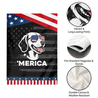 Funny Merica Beagle Lover 4th Of July Patriotic Garden Flag Dog Mom Dad Gift
