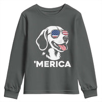 Funny Merica Beagle Lover 4th Of July Youth Sweatshirt Patriotic Dog Gift