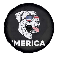 Patriotic Boxer Lover 4th Of July Dog Spare Tire Cover American Flag Merica Pride