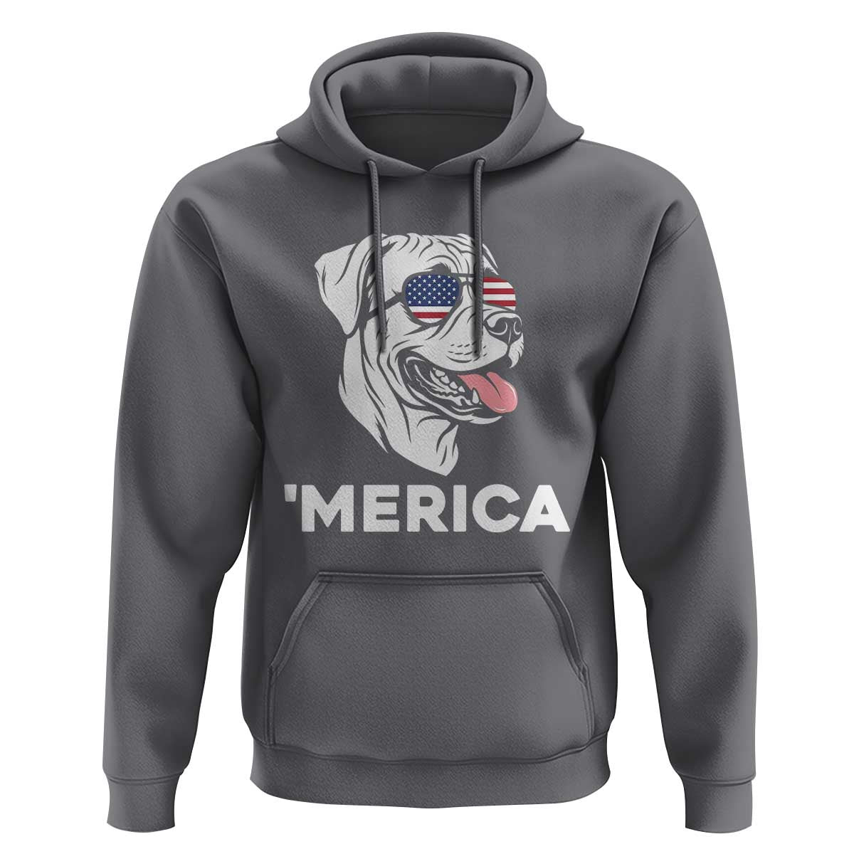 Patriotic Boxer Lover 4th Of July Dog Hoodie American Flag Merica Pride
