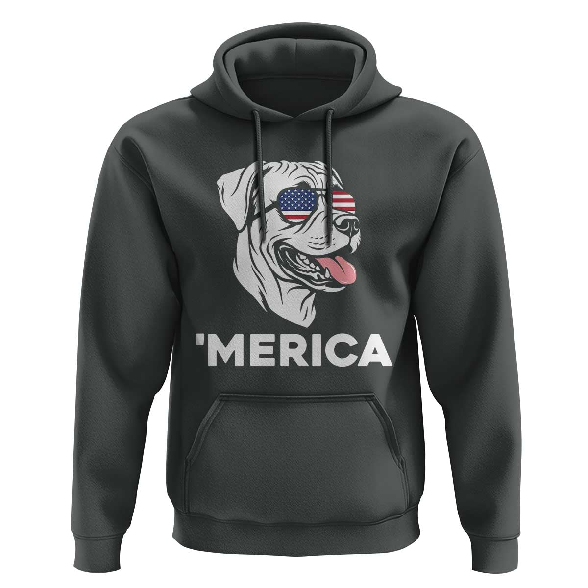 Patriotic Boxer Lover 4th Of July Dog Hoodie American Flag Merica Pride