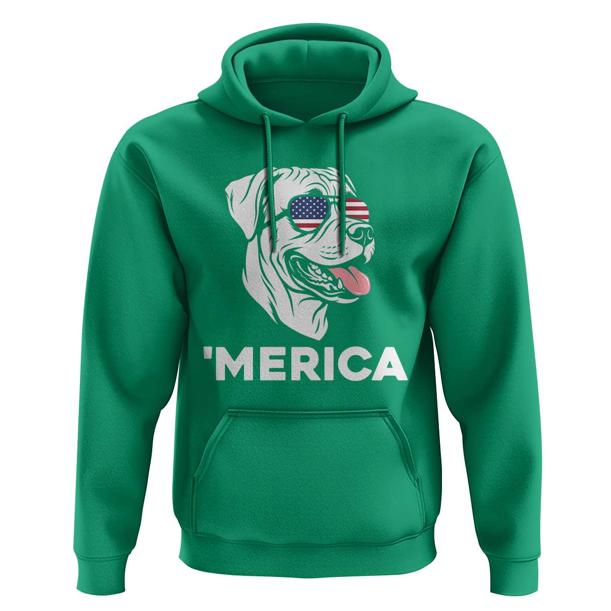 Patriotic Boxer Lover 4th Of July Dog Hoodie American Flag Merica Pride