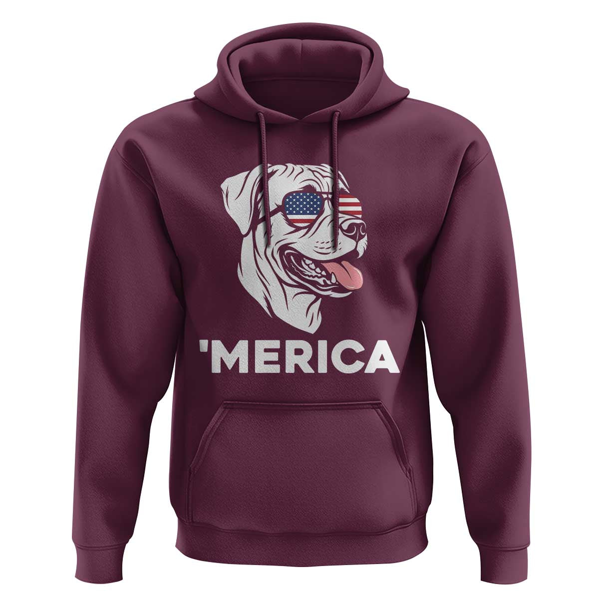 Patriotic Boxer Lover 4th Of July Dog Hoodie American Flag Merica Pride