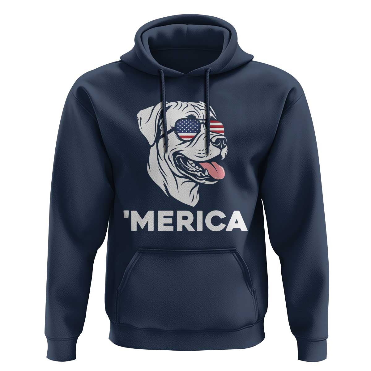 Patriotic Boxer Lover 4th Of July Dog Hoodie American Flag Merica Pride