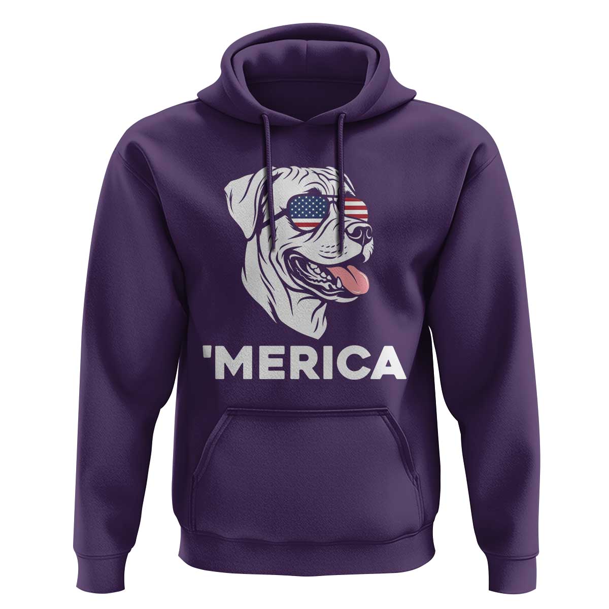 Patriotic Boxer Lover 4th Of July Dog Hoodie American Flag Merica Pride
