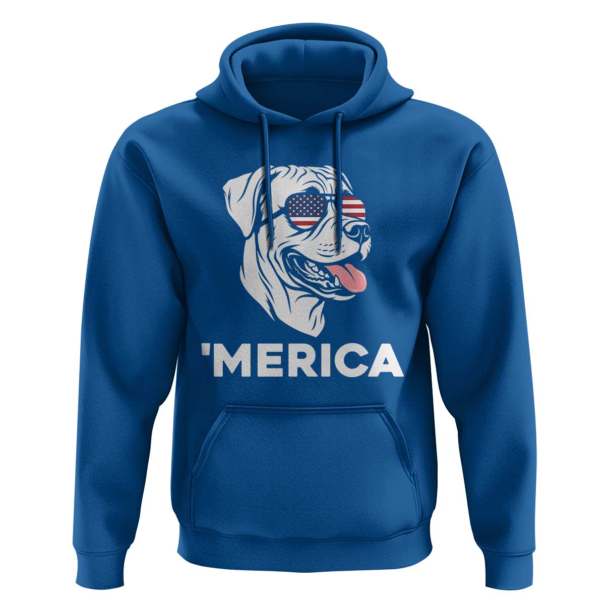 Patriotic Boxer Lover 4th Of July Dog Hoodie American Flag Merica Pride