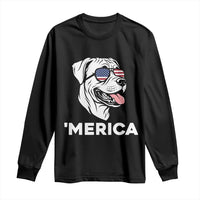 Patriotic Boxer Lover 4th Of July Dog Long Sleeve Shirt American Flag Merica Pride