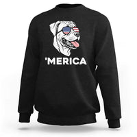 Patriotic Boxer Lover 4th Of July Dog Sweatshirt American Flag Merica Pride