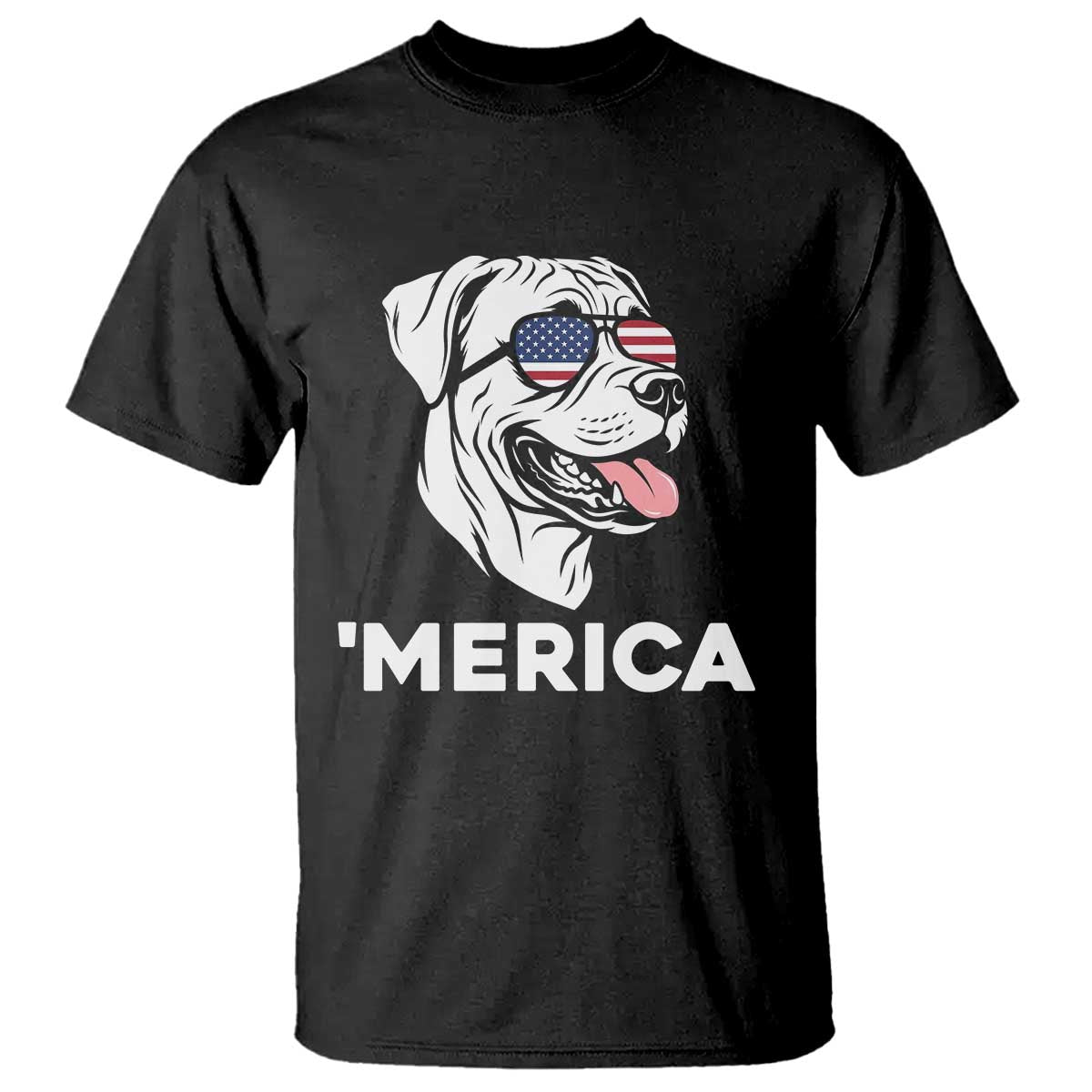 Patriotic Boxer Lover 4th Of July Dog T Shirt American Flag Merica Pride
