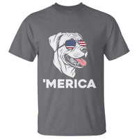 Patriotic Boxer Lover 4th Of July Dog T Shirt American Flag Merica Pride