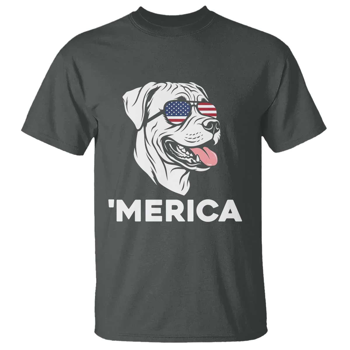 Patriotic Boxer Lover 4th Of July Dog T Shirt American Flag Merica Pride