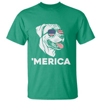 Patriotic Boxer Lover 4th Of July Dog T Shirt American Flag Merica Pride