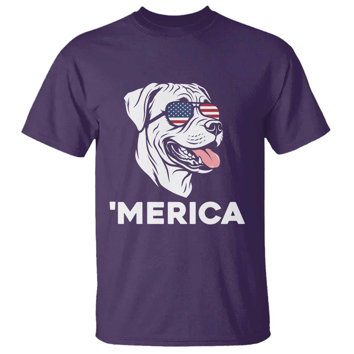Patriotic Boxer Lover 4th Of July Dog T Shirt American Flag Merica Pride