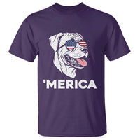 Patriotic Boxer Lover 4th Of July Dog T Shirt American Flag Merica Pride