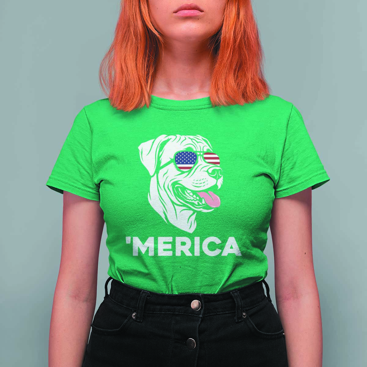 Patriotic Boxer Lover 4th Of July Dog T Shirt For Women American Flag Merica Pride