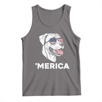 Patriotic Boxer Lover 4th Of July Dog Tank Top American Flag Merica Pride