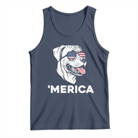 Patriotic Boxer Lover 4th Of July Dog Tank Top American Flag Merica Pride