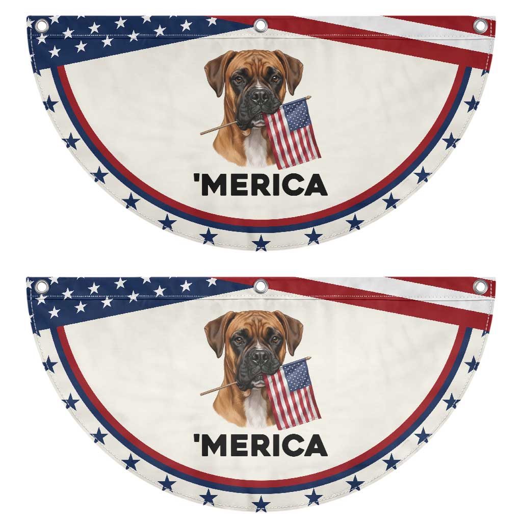 Merica Boxer Mom Dad Gift Patriotic Fan Flag Merica 4th Of July