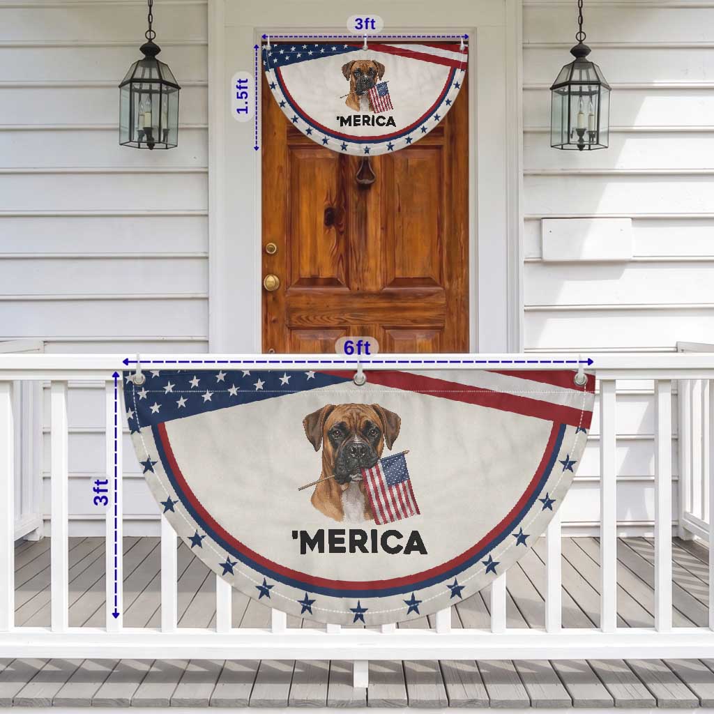 Merica Boxer Mom Dad Gift Patriotic Fan Flag Merica 4th Of July