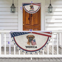 Merica Boxer Mom Dad Gift Patriotic Fan Flag Merica 4th Of July