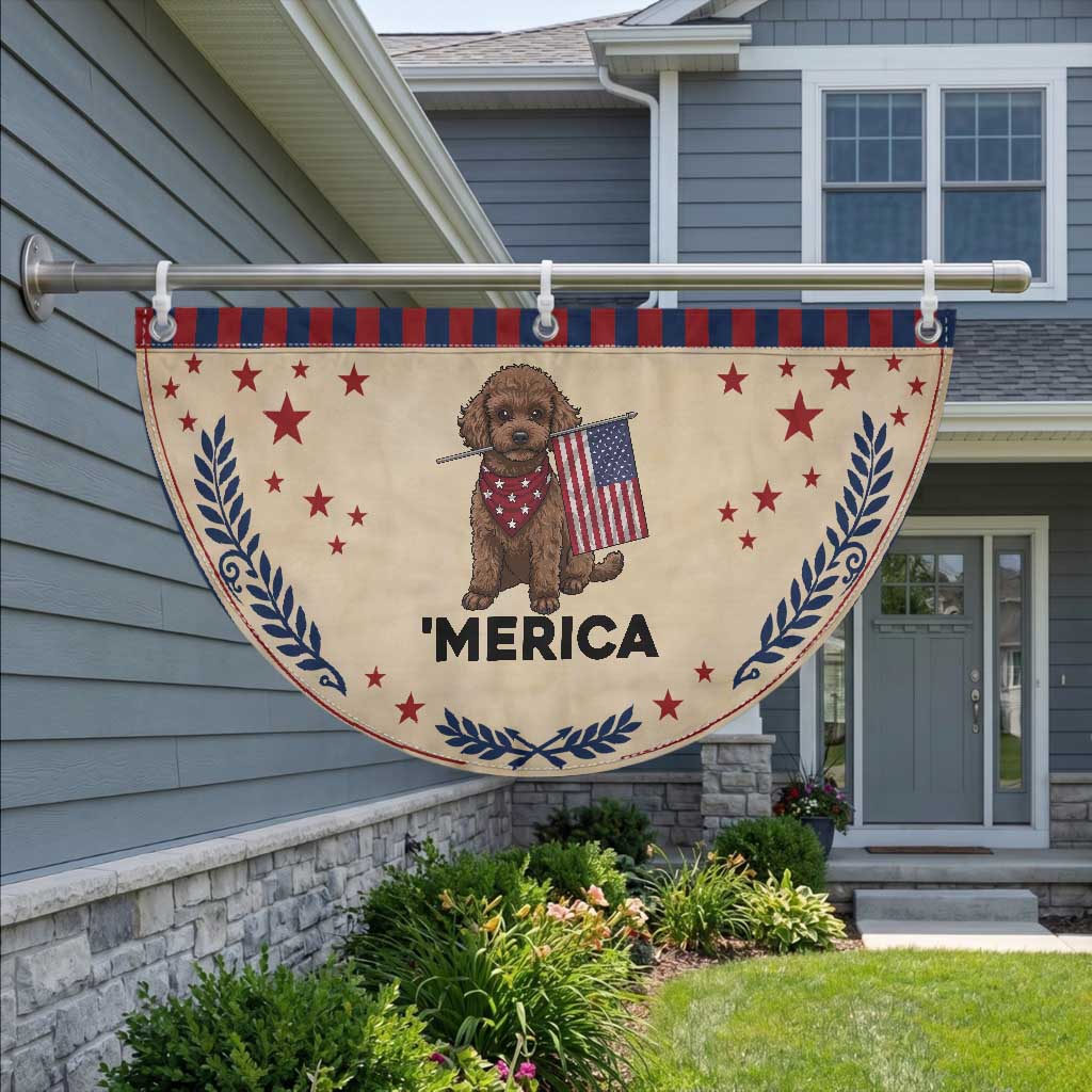 Poodle Mom Dad Gift Patriotic Fan Flag Merica 4th Of July