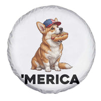 Funny Merica Corgi Lover 4th Of July Spare Tire Cover Patriotic Dog Gift