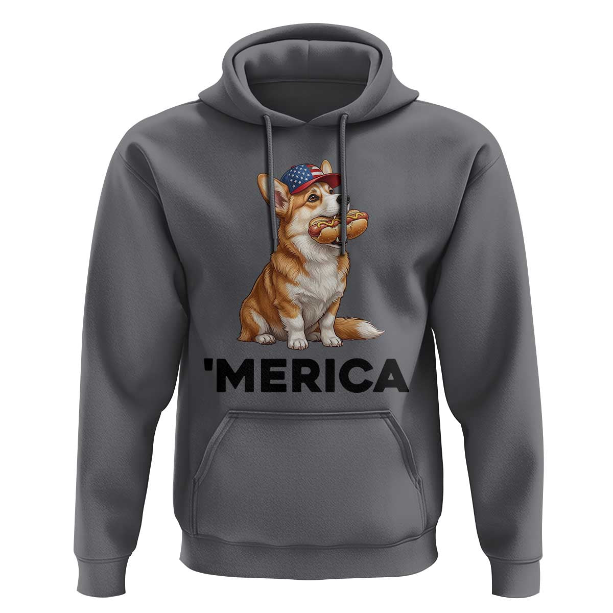 Funny Merica Corgi Lover 4th Of July Hoodie Patriotic Dog Gift