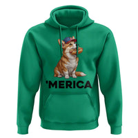 Funny Merica Corgi Lover 4th Of July Hoodie Patriotic Dog Gift