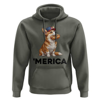 Funny Merica Corgi Lover 4th Of July Hoodie Patriotic Dog Gift