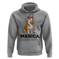 Funny Merica Corgi Lover 4th Of July Hoodie Patriotic Dog Gift