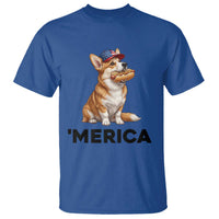 Funny Merica Corgi Lover 4th Of July T Shirt Patriotic Dog Gift