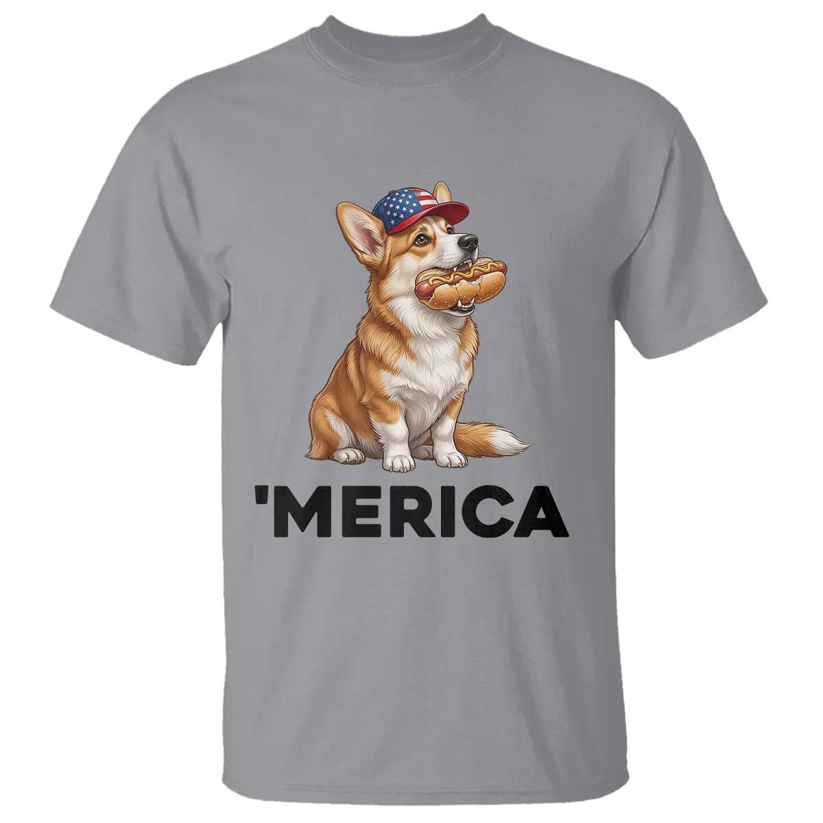 Funny Merica Corgi Lover 4th Of July T Shirt Patriotic Dog Gift