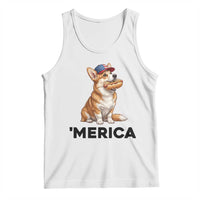 Funny Merica Corgi Lover 4th Of July Tank Top Patriotic Dog Gift
