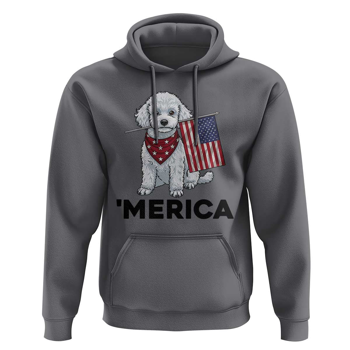 Merica Poodle Mom Dad Patriotic Gift Hoodie 4th Of July Pride