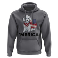 Merica Poodle Mom Dad Patriotic Gift Hoodie 4th Of July Pride