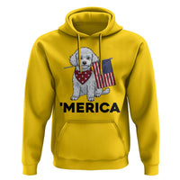 Merica Poodle Mom Dad Patriotic Gift Hoodie 4th Of July Pride