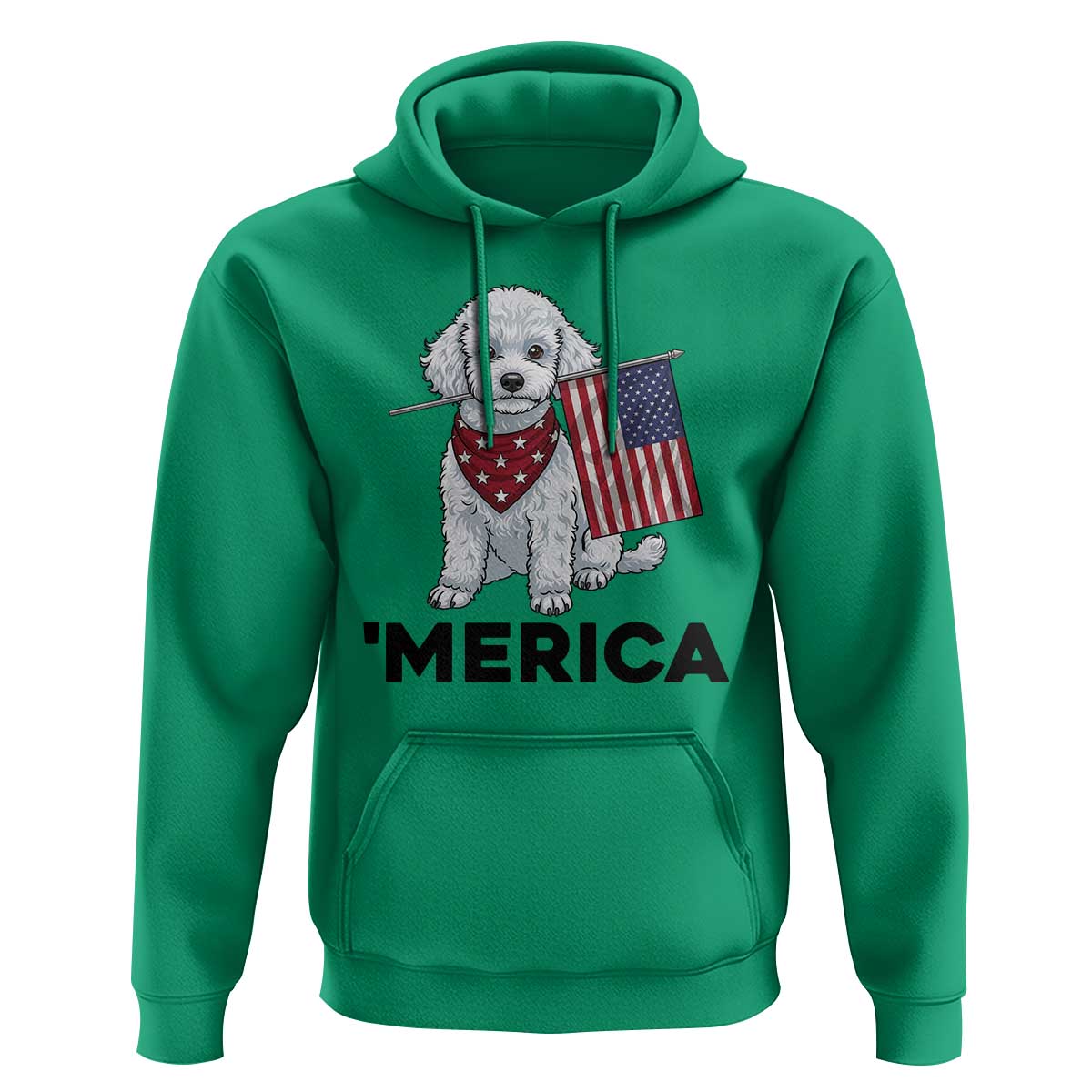 Merica Poodle Mom Dad Patriotic Gift Hoodie 4th Of July Pride