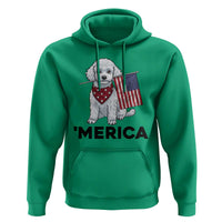 Merica Poodle Mom Dad Patriotic Gift Hoodie 4th Of July Pride