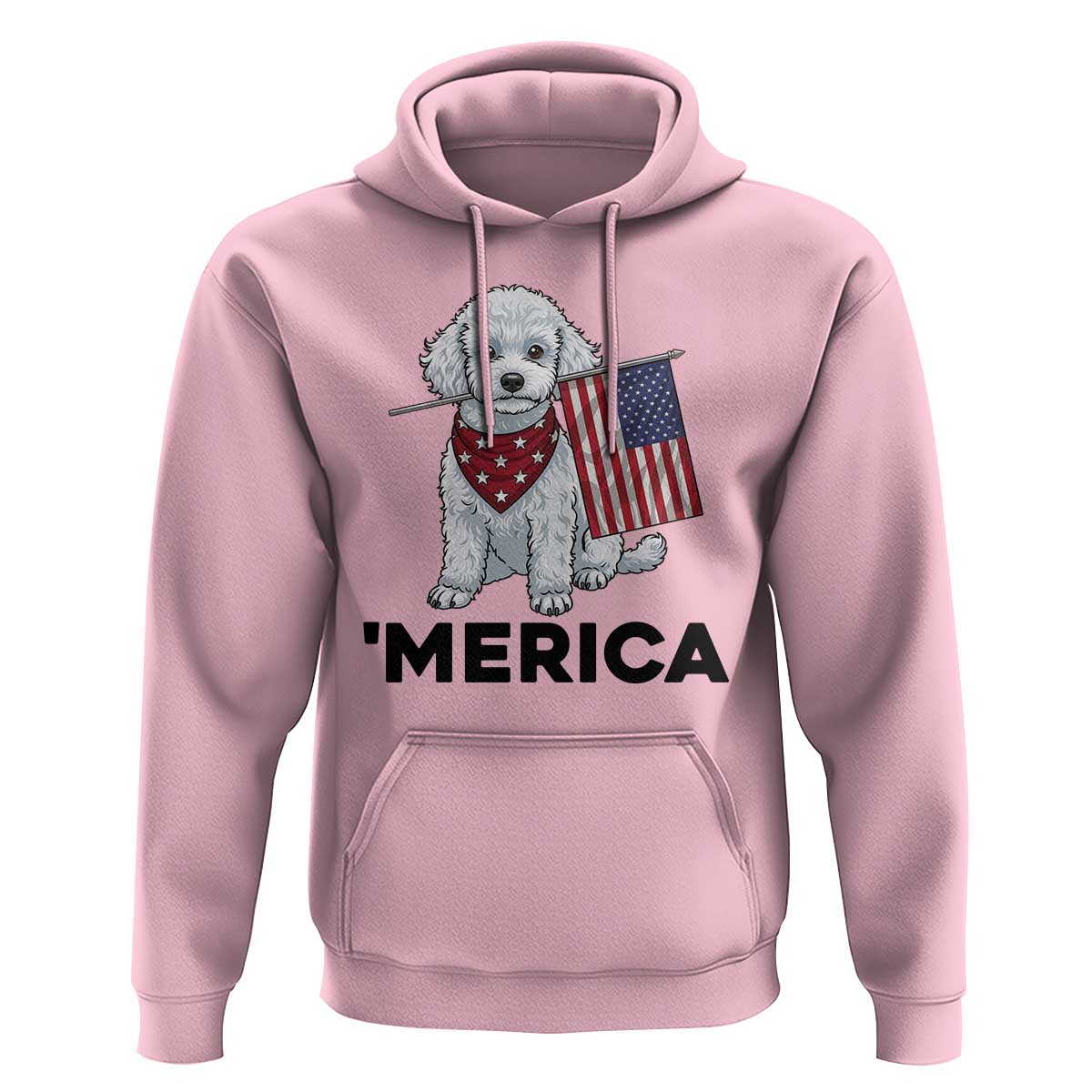 Merica Poodle Mom Dad Patriotic Gift Hoodie 4th Of July Pride