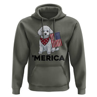 Merica Poodle Mom Dad Patriotic Gift Hoodie 4th Of July Pride