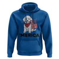 Merica Poodle Mom Dad Patriotic Gift Hoodie 4th Of July Pride