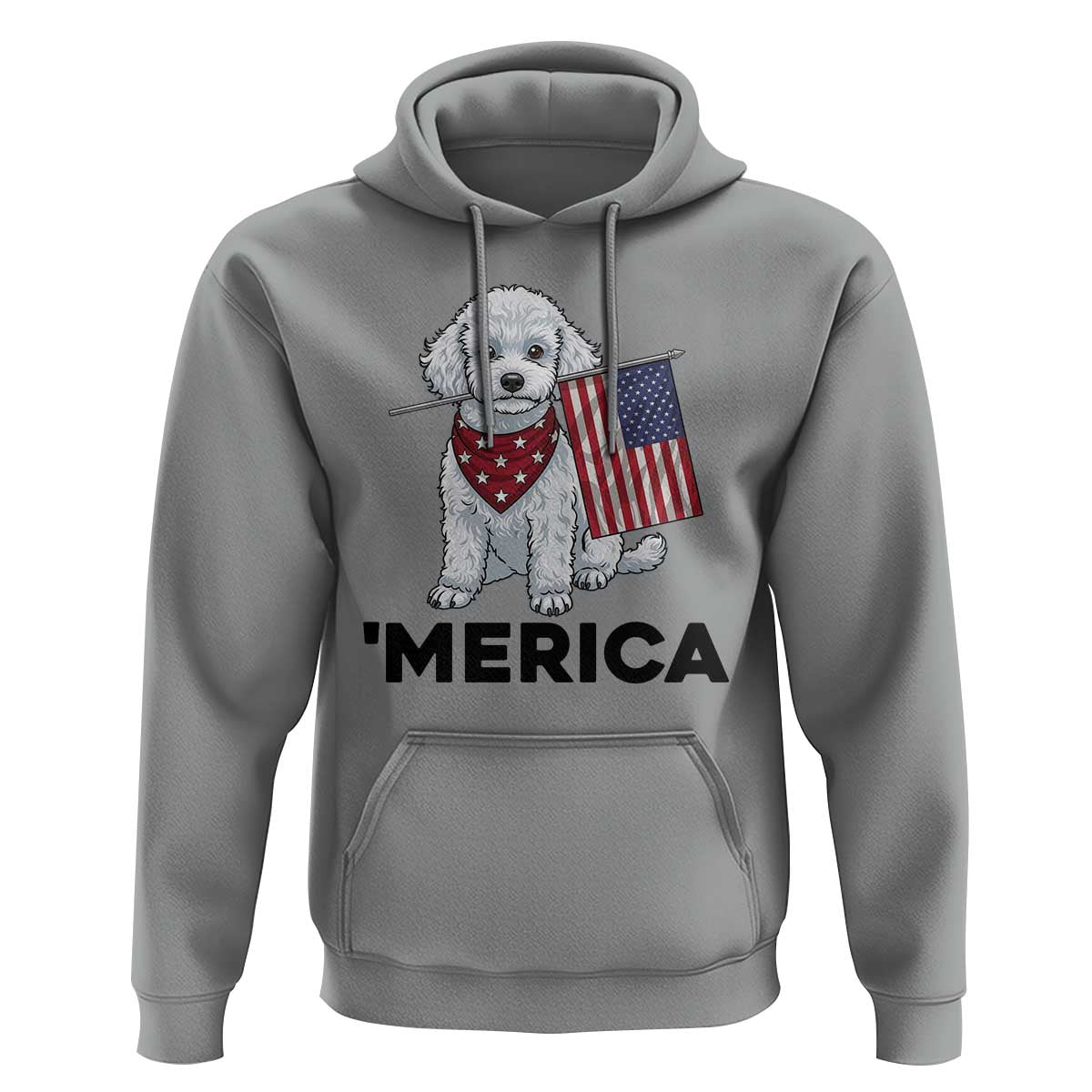 Merica Poodle Mom Dad Patriotic Gift Hoodie 4th Of July Pride