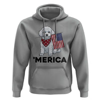 Merica Poodle Mom Dad Patriotic Gift Hoodie 4th Of July Pride