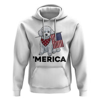 Merica Poodle Mom Dad Patriotic Gift Hoodie 4th Of July Pride